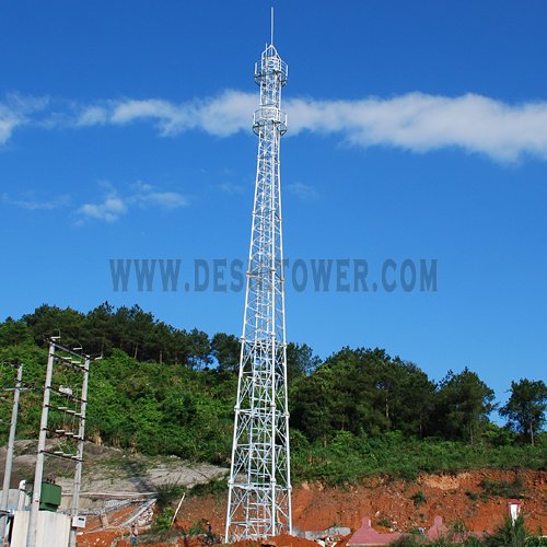 4-Legged Steel Pipe Antenna Communication Tower