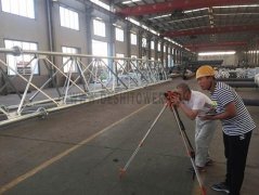 <b>Acceptance inspection of 750kV steel pipe frame</b>