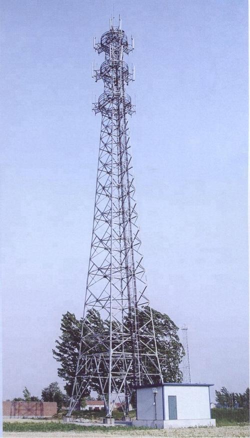 Structural design of four tubular telecommunication tower